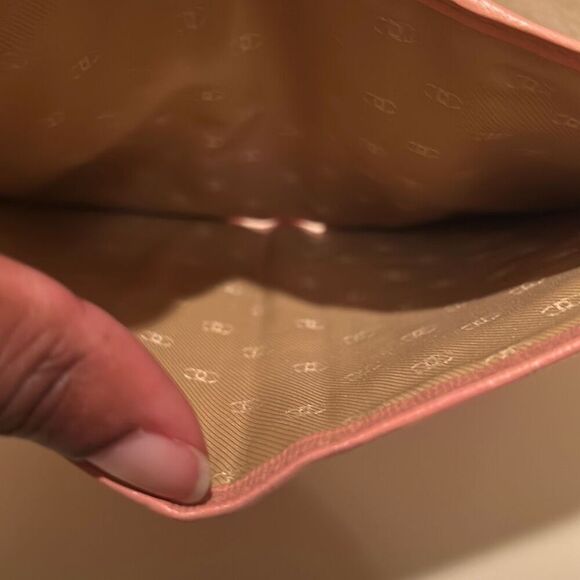 Chanel Foldover Long Cardholder Wallet CC Button Logo Light Pink Leather Luxury - Picture 9 of 14